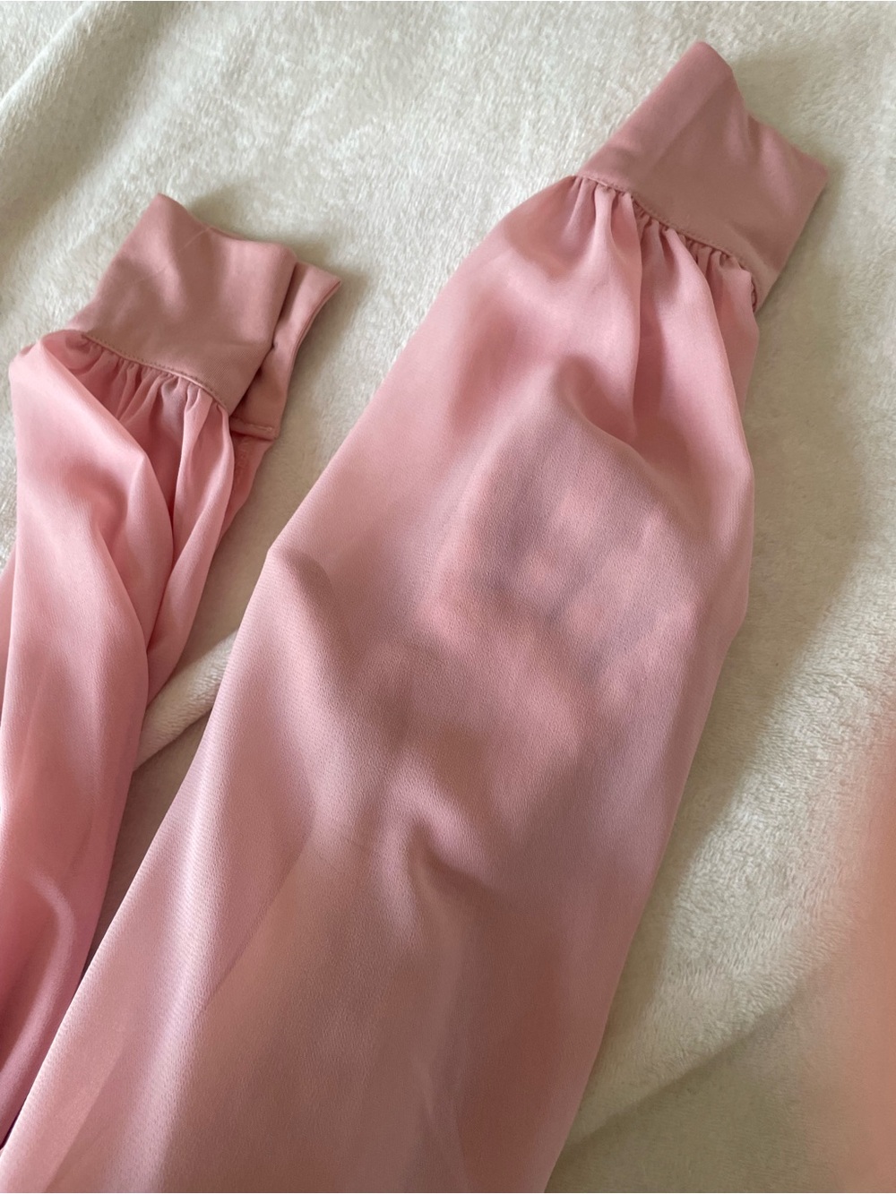 Women's Pink V-Neck Long Sleeve Bodysuit - Picture 5 of 5
